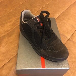 Prada suede gym shoes